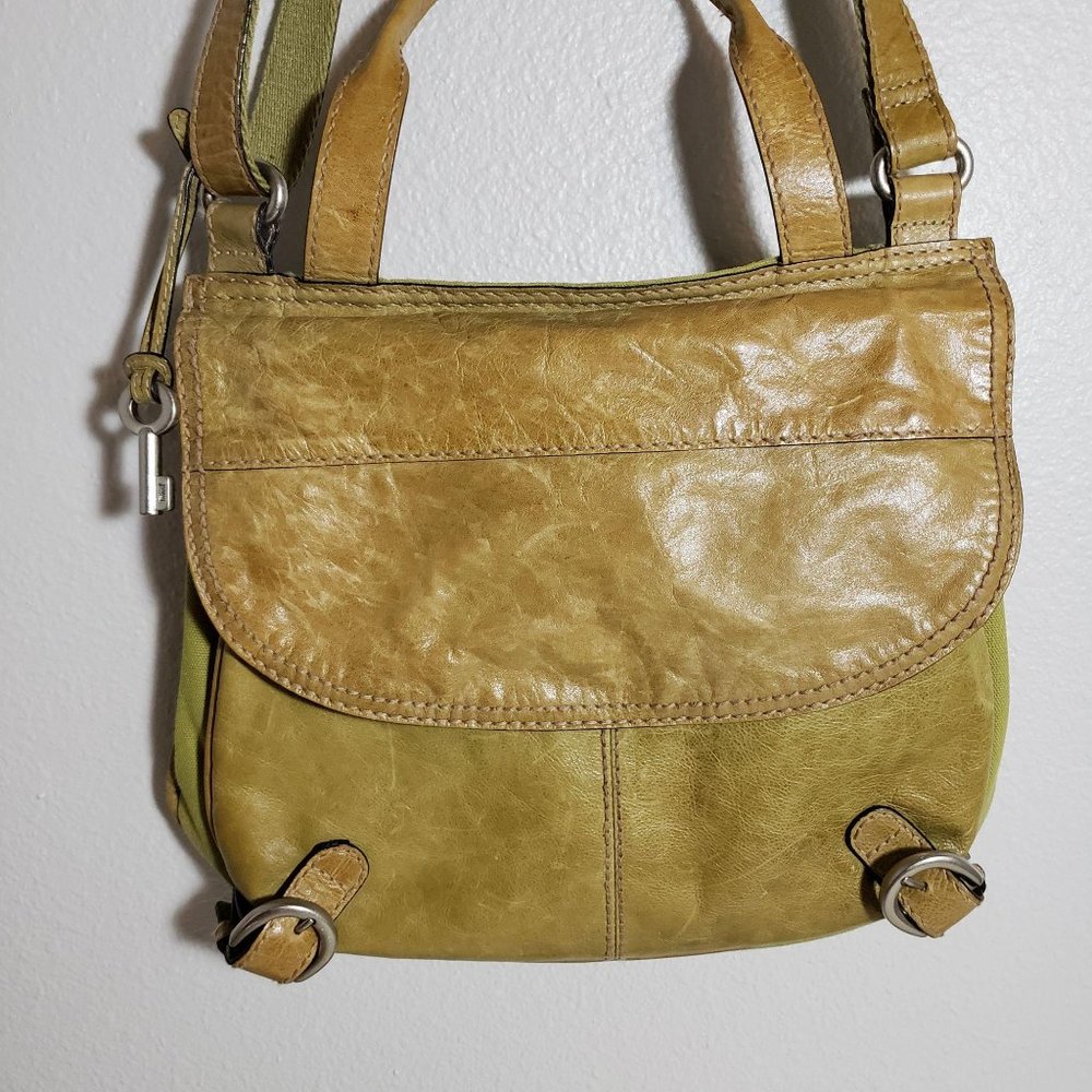 Fossil Leather Messenger Bag